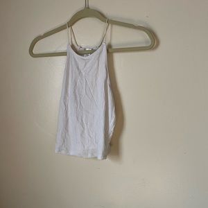White crop top, medium